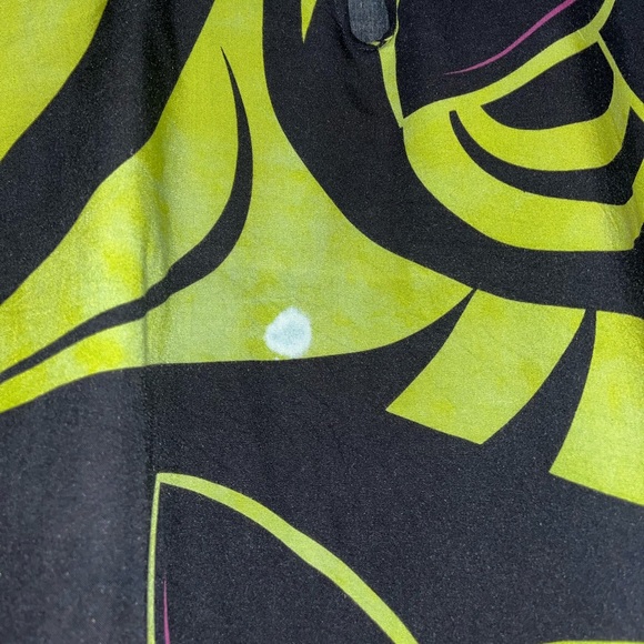 Women's Hawaiian Ciel Blue circle top size small black and green - Picture 6 of 10